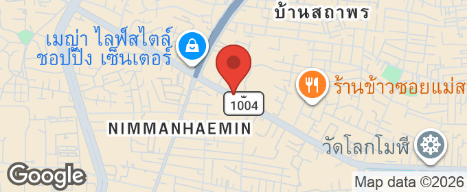 แผนที่ : คอนโดฮิลล์ไซด์ 4 ใกล้นิมมาน อ.เมือง เชียงใหม่