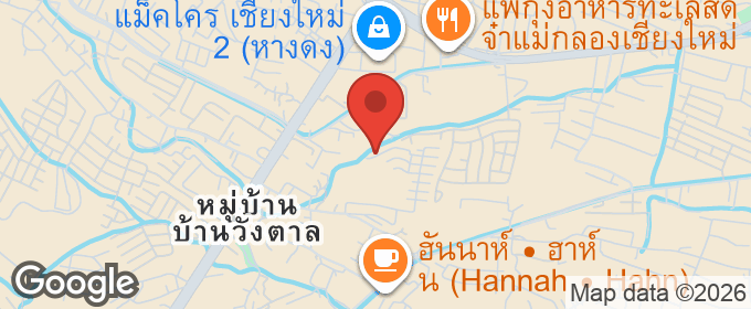 แผนที่ : ทาวน์โฮมรีโนเวทใหม่ พร้อมอยู่ กุลพันธ์วิลล์ 4 – แม่เหียะ เมืองเชียงใหม่ ใกล้ IKEA