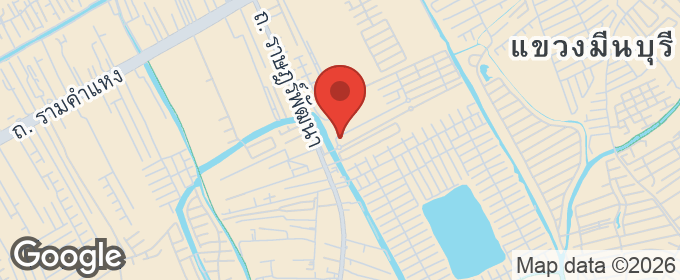 แผนที่ : ให้เช่าทาวน์เฮ้าส์ 2 ชั้น โครงการ Gusto Town Home รามคำแหง พื้นที่ใช้สอย 132 ตรม. 3 ห้องนอน, 3 ห้องน้ำ, กัสโต้ ทาวน์โฮม