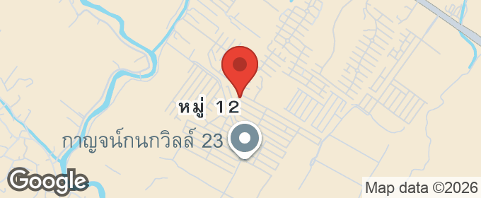 แผนที่ : บ้านเดี่ยวแปลงมุม สร้างใหม่ ต่อเติมครบ พร้อมเฟอร์นิเจอร์ Built-in ทั้งหลัง! หมู่บ้านกาญจน์กนกวิลล์ 14 สันกำแพงสายใหม่ จ.