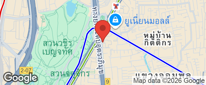 แผนที่ : ให้เช่าคอนโด The Saint Residences 1-Bed ชั้น 14 ตกแต่งสวยพร้อมอยู่