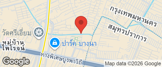 แผนที่ : The Parkland Bangna for Rent. Fully furnished and Excellent view, Ready to move in.