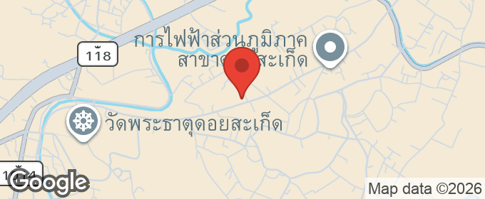 แผนที่ : บ้านเดี่ยวชั้นเดียว พร้อมสระว่ายน้ำส่วนตัว เชิงดอย อ.ดอยสะเก็ด เชียงใหม่