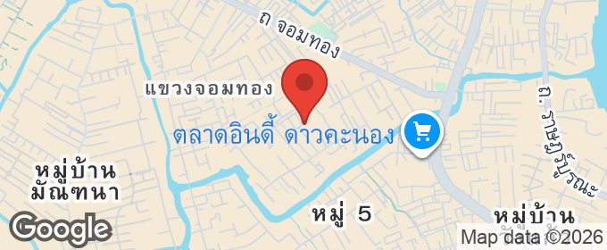 แผนที่ : ขายด่วน ที่ดินพร้อมโรงจอดรถ ขนาด 100 ตร.ว. ซอยจอมทอง 3 กรุงเทพฯ