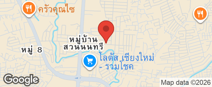 แผนที่ : ขายบ้านพูลวิลล่า 6 ห้องนอน อ.สันทราย ใกล้ Central Festival เชียงใหม่