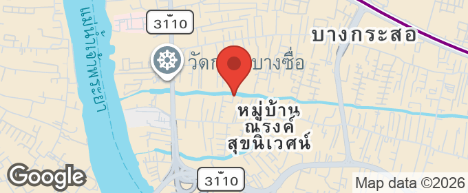 แผนที่ : ที่ดิน ซอย นนทบุรี 6 แยก 3 หมู่บ้าน ขวัญสุขนิเวศน์ ขายถูกมาก
