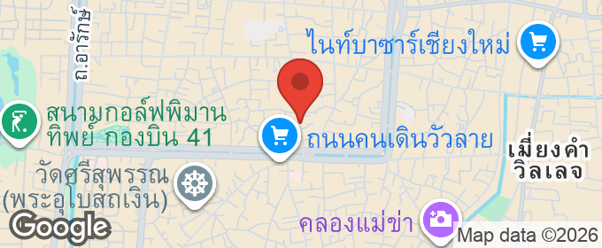 แผนที่ : ที่ดินทำเลในคูเมือง ใกล้ตลาดประตูเชียงใหม่ ทำเลนักท่องเที่ยว