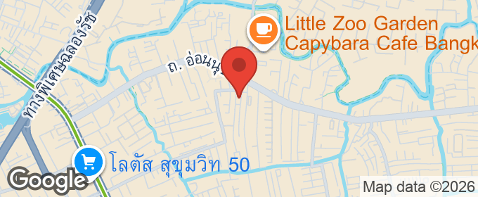 แผนที่ : ให้เช่า ตึกแถวในอ่อนนุข ซอย 10 เดินเข้าซอยไม่ไกล เหมาะกับทำค้าขายหรืออยู่อาศัย