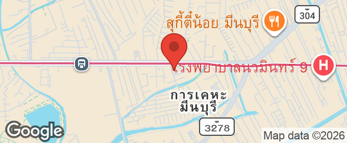 แผนที่ : คอนโดติดรถไฟฟ้า ย่านรามอินทรา มีนบุรี เจดับบลิว สเตชั่น แอท รามอินทรา