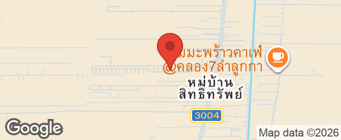 แผนที่ : ขายทาวน์เฮาส์ 2 ชั้น หมู่บ้านเอื้ออาทร รังสิต คลอง 7/3 ถนนลำลูกกา คลอง7 หลังมุม