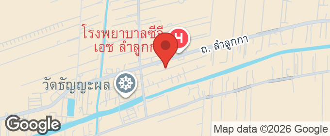 แผนที่ : ขายทาวน์เฮาส์ 2 ชั้น หมู่บ้านกรีนการ์เด้นโฮม 8 ถนนลำลูกกา คลองแปด