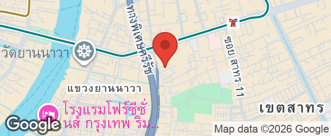แผนที่ : ขายลดราคา ที่ดิน พร้อมบ้านไม้ ถนนสาทรใต้ (ซ.เจริญราษฏร์1 แยก 3 ) โฉนด 190 ตรว. ขาย ตรว.ละ 185,000 บาท.
