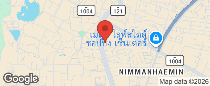 แผนที่ : คอนโดรีโนเวทใหม่ วิวดอยสุเทพ ใกล้นิมมาน ชมดอย คอนโด ตึกกลม เชียงใหม่