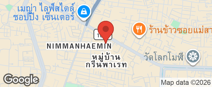 แผนที่ : คอนโดปาล์มสปริง นิมมาน อาคารรอยัล (Palm Springs Nimman Royal) ทำเลทอง เชียงใหม่