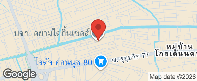 แผนที่ : ขายคอนโด พฤกษาวารินทร์ (พฤกษาธานี3) ตึก B  29.05 ตรม.ซอยอ่อนนุช 55/2 แยก 6