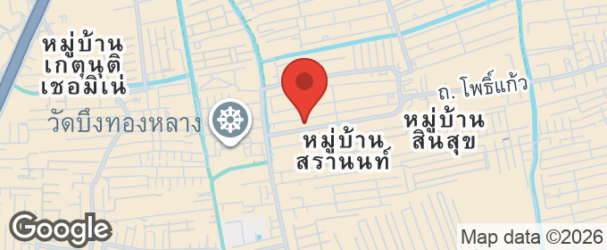 แผนที่ : อาคารพาณิชย์  3 ชั้นครึ่ง ถนนโพธิ์แก้ว ใกล้วัดบึงทองหลาง คลองจั่น