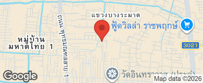 แผนที่ : บ้านอบอุ่น พุทธมณฑลสาย 1 บ้านเดี่ยว บางระมาด ตลิ่งชัน