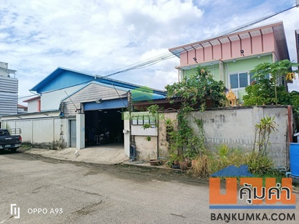 ที่ดินพร้อมสิ่งปลูกสร้าง บ้านและโรงงาน เทียนทะเล 22 บางขุนเทียน เนื้อที่ 104.4 ตร.ว.